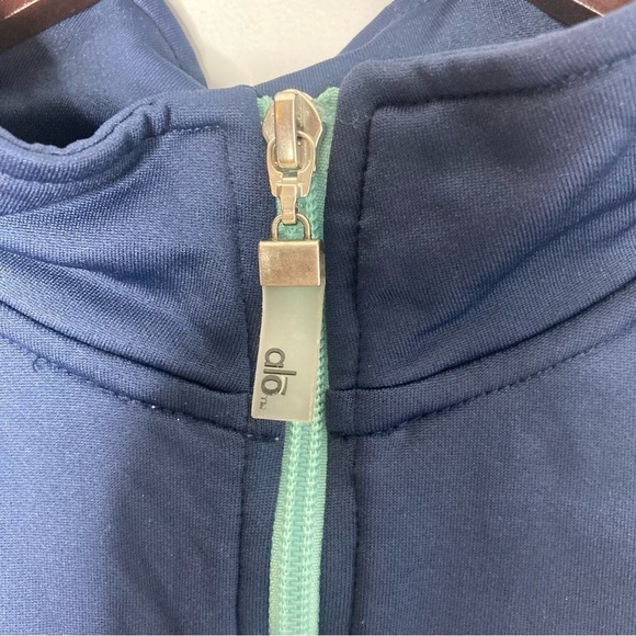 Alo Size XXL Women's Zip Up Track Jacket Blue - Picture 6 of 8